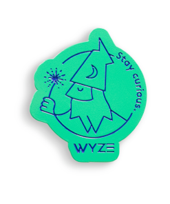 Alternative view of Stay Curious Wizard Pin