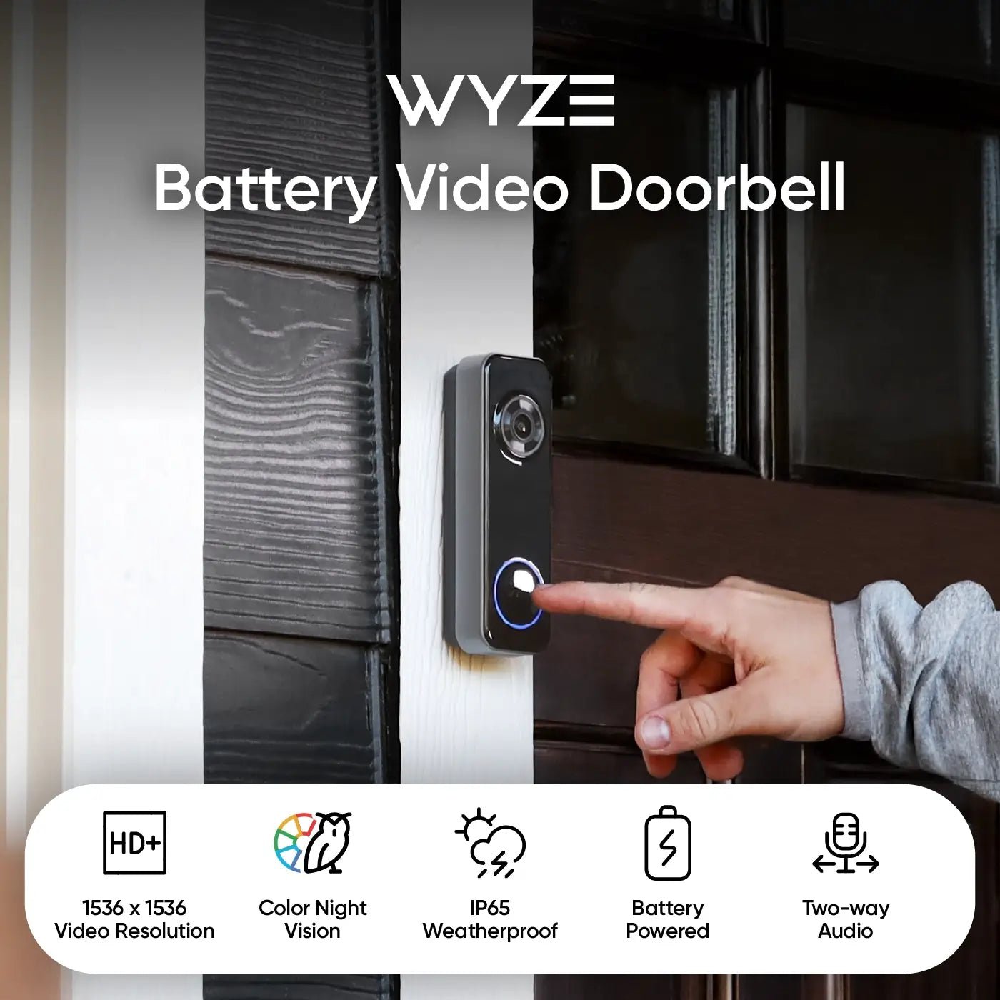 Battery Video Doorbell + Palm Lock - Image 18