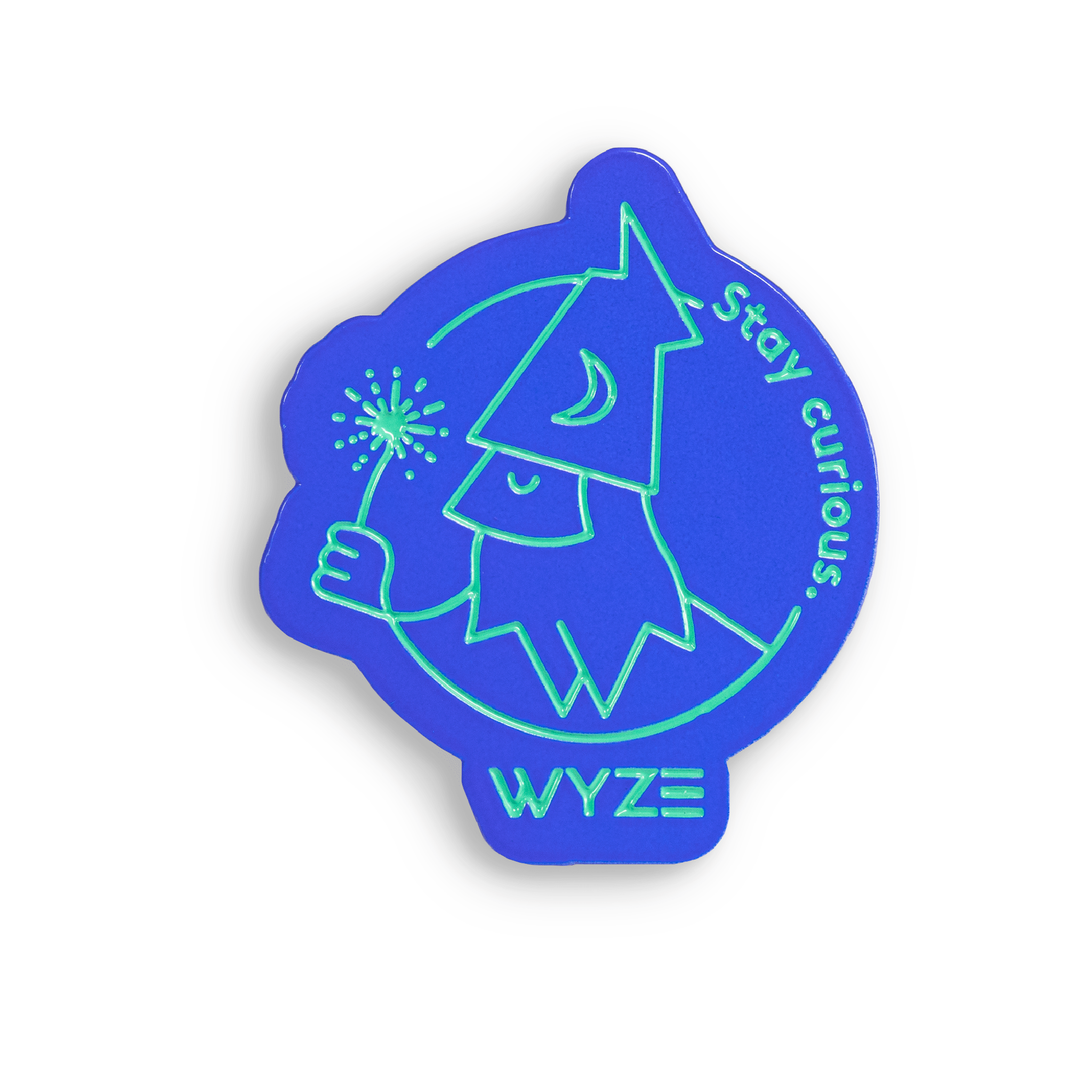 Stay Curious Wizard Pin