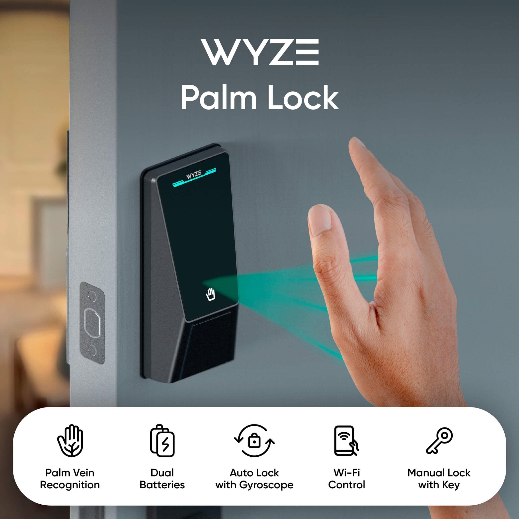 Battery Video Doorbell + Palm Lock - Image 4